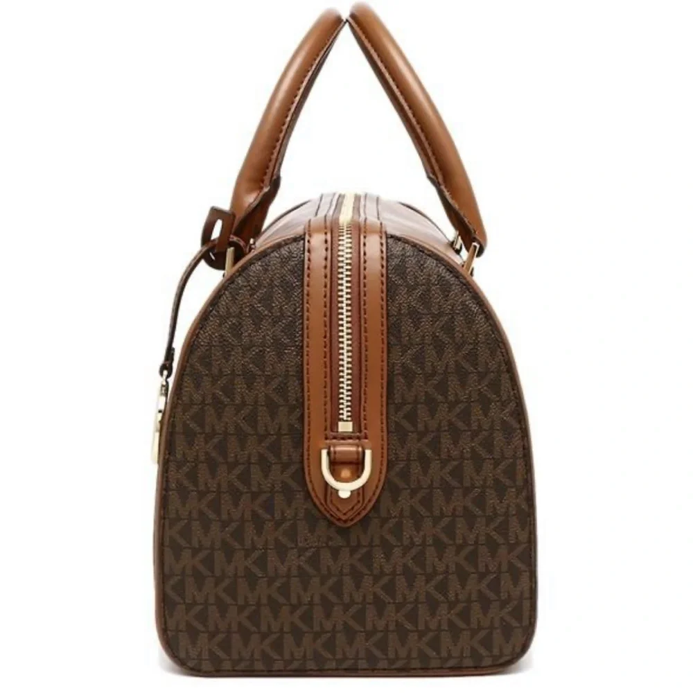 Michael Kors Medium Duffel Travel Satchel - Leather/Coated - Picture 9 of 13